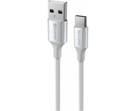 Swissten Textile II USB - USB-C Datu un Uzlādes Vads 1.5m