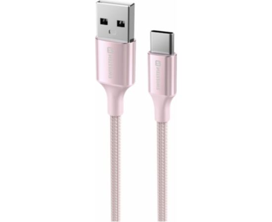 Swissten Textile II USB - USB-C Datu un Uzlādes Vads 1.5m