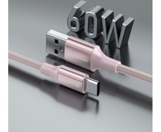 Swissten Textile II USB - USB-C Datu un Uzlādes Vads 1.5m