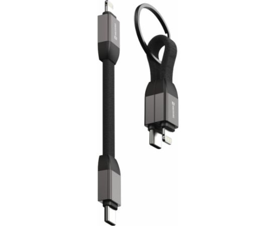 Swissten Magnetic Keychain USB-C - Lightning Кабель 9.7cm
