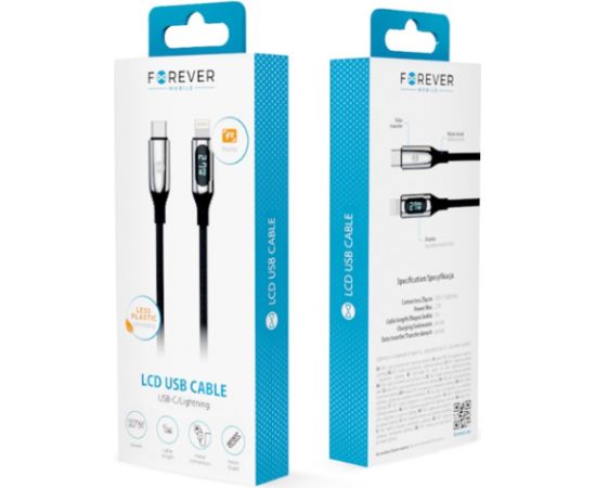 Forever LCD USB-C - USB-C 100W Кабель 1m