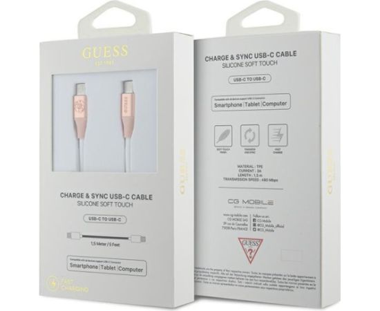 Guess GUCCLALRGDP USB-C Кабель 1.5m