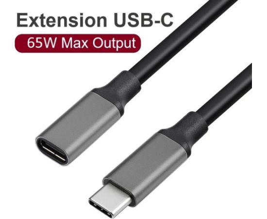 RoGer USB-C Extension Cable Удлинительный кабель 10Gbps / 1м / чёрный