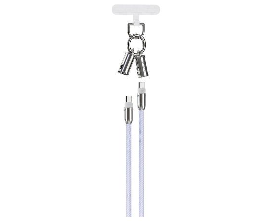 Devia 2in1 Lanyard 60W USB-C - USB-C Кабель 1.2m
