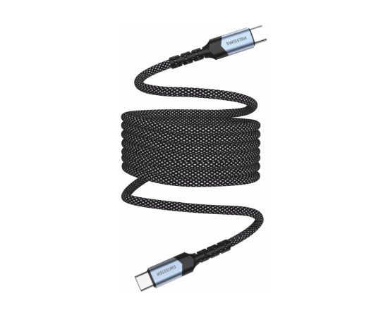 Swissten Magnētiskais Paštinošais USB-C Datu Kabelis 60W 1m