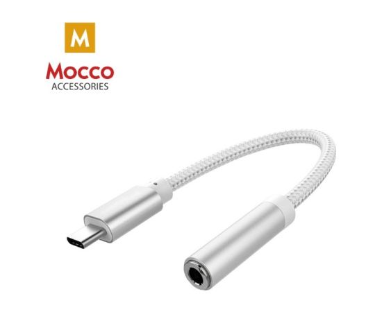 Mocco USB-C uz 3.5 mm Audio Adapteris Telefoniem Sudraba