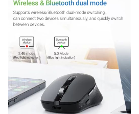Acer M155 Bezvadu Optiskā Pele 1600DPI / USB-C / Bluetooth