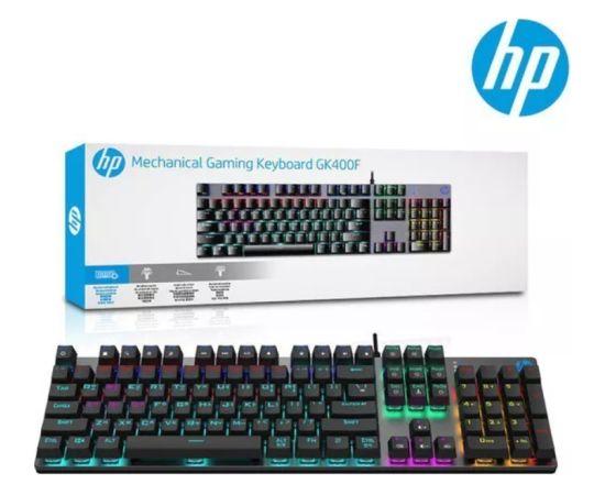 HP GK400F Mehāniskā Spēļu Tastatūra RGB / USB / ENG