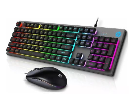 HP KM300F Spēļu Klaviatūrā + Datorpele USB / ENG / 6400DPI / RGB