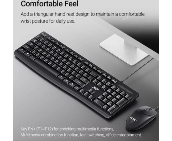 Acer OAK040 Vadu Klaviatūra + Pele USB / ENG