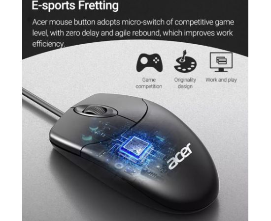Acer OAK040 Vadu Klaviatūra + Pele USB / ENG