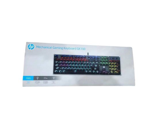 HP GK100F Mehāniskā Spēļu Tastatūra RGB / USB / ENG