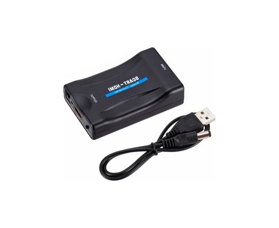 Fusion video signāla pārveidotājs SCART uz HDMI signālu (+ audio) melns