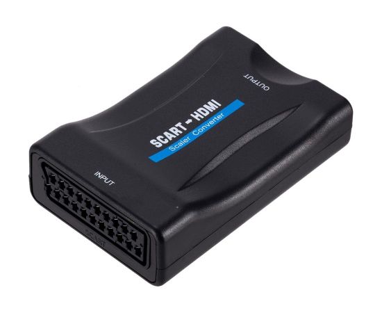 Fusion video signāla pārveidotājs SCART uz HDMI signālu (+ audio) melns