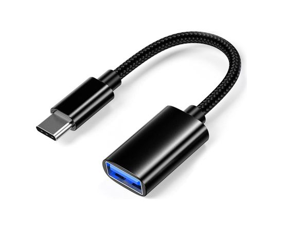 GoodBuy Adapter USB-A to Type-C 3.0 OTG Savienojums Melns (OEM)