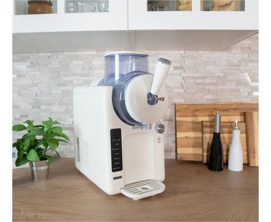 Unold 2-in-1 slush & soft ice cream machine SOFIE white, for 1,500ml slush or soft ice cream, 150 watt compressor