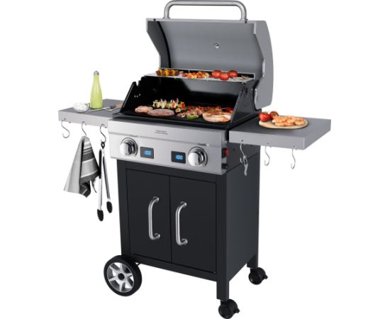 Steba Deluxe Grill Center VG 7000 Devil's Choice (stainless steel/black, 2,800 watts)