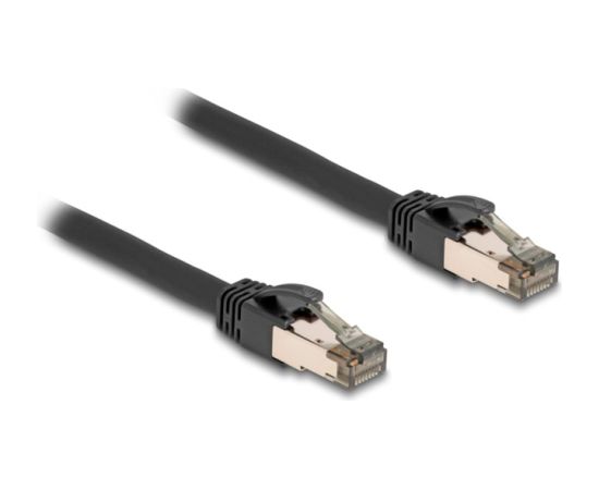 DeLOCK RJ-45 network cable Cat.6a U/FTP ultra flexible (black, 10 meters, inner stainless steel jacket)