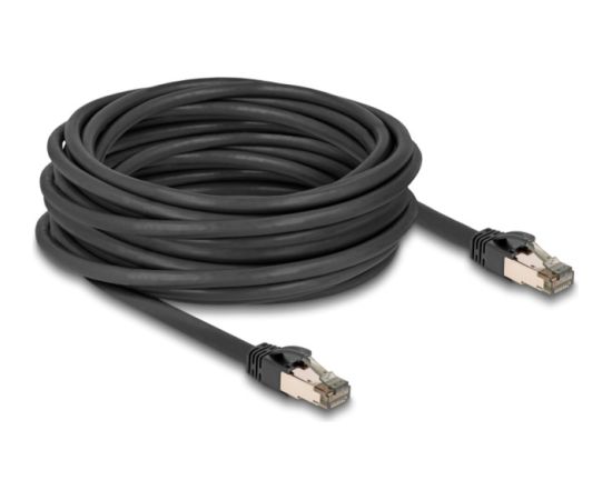 DeLOCK RJ-45 network cable Cat.6a U/FTP ultra flexible (black, 10 meters, inner stainless steel jacket)