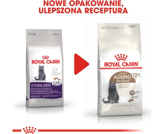 Royal Canin Senior Ageing Sterilised 12+ cats dry food 4 kg Corn, Poultry, Vegetable