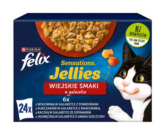 Purina Felix Sensations country flavors in jelly 24 x 85 g