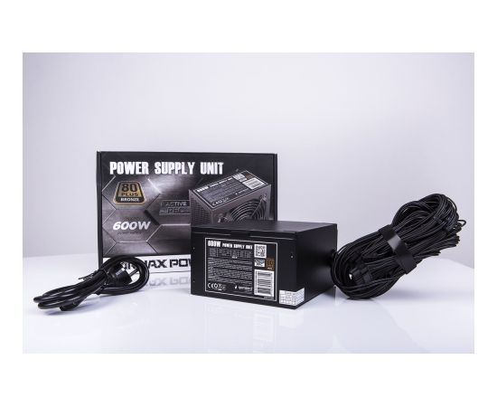 Gembird CCC-PSU80P-BBP-600 power supply unit 600 W 24-pin ATX ATX Black