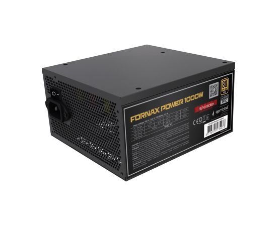 Gembird CCC-PSUGOLD-1000W Power supply unit Fornax Power 1000W active PFC 12cm fan 80+Gold