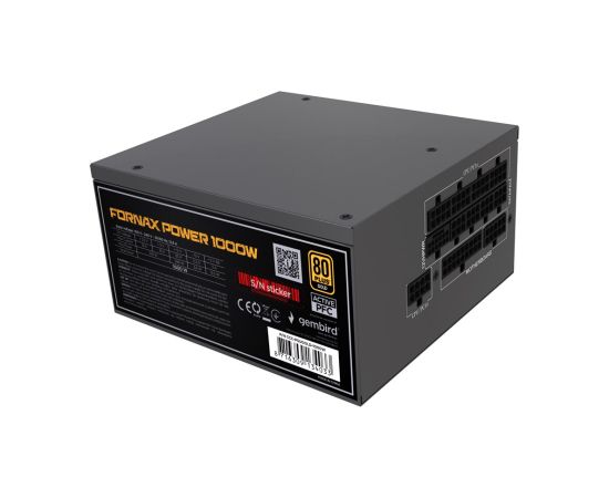 Gembird CCC-PSUGOLD-1000W Power supply unit Fornax Power 1000W active PFC 12cm fan 80+Gold