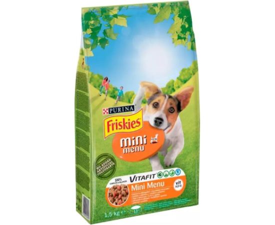 Purina FRISKIES Mini Menu Chicken with vegetables - dry dog food - 1.5 kg
