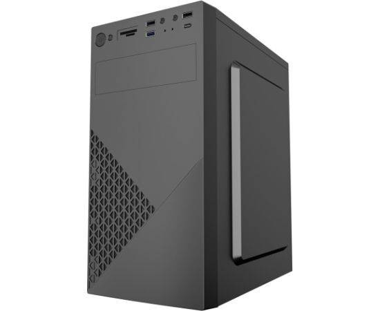 Gembird CCC-FC-K170-600W Office computer case Fornax K170, mATX, black + 600W 80PLUS bronze PSU