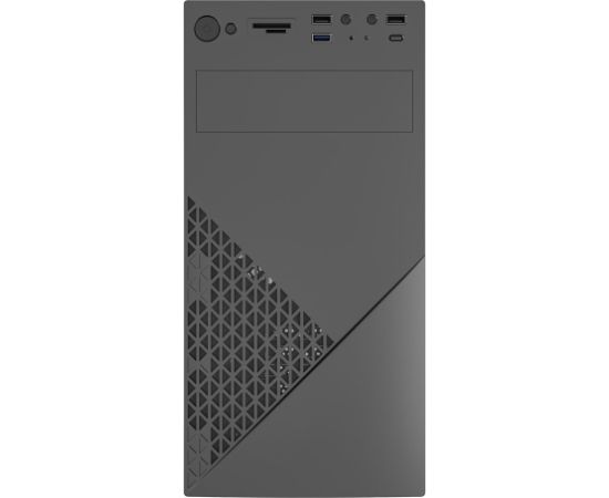 Gembird CCC-FC-K170-600W Office computer case Fornax K170, mATX, black + 600W 80PLUS bronze PSU