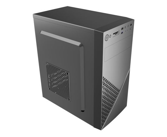 Gembird CCC-FC-K170-600W Office computer case Fornax K170, mATX, black + 600W 80PLUS bronze PSU
