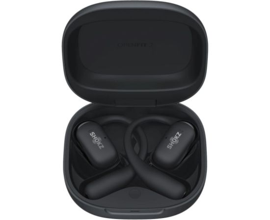 SHOKZ OpenFit 2 Headphones Wireless Ear-hook Calls/Music/Sport/Everyday Black