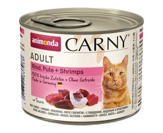 ANIMONDA Carny Adult Beef, turkey and shrimps - wet cat food - 200g