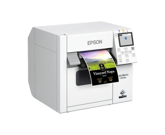 Epson ColorWorks C4000e (mk) Label Printer Inkjet Colour 100 mm/sec USB