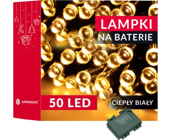 Akumulatora gaismas Springos CL4027 50 Led