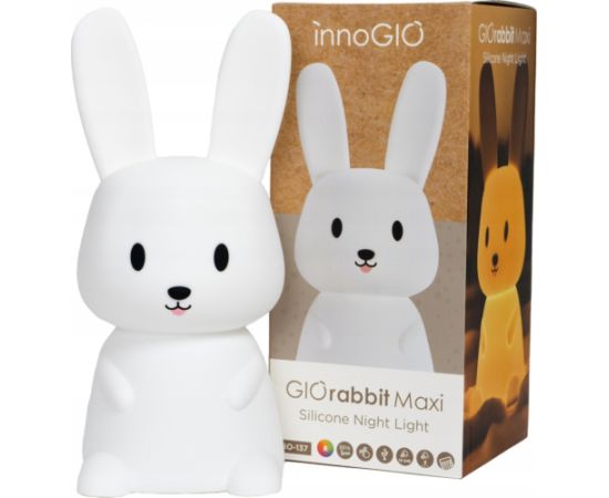 InnoGio GIO-137-SILIKONA BĒRNU LAMPA  - ZAĶIS GIORABBIT MAXI