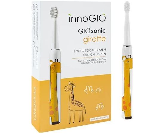 BĒRNU ELEKTRISKĀ ZOBU BIRSTE  InnoGio GIOSONIC GIRAFFE Yellow