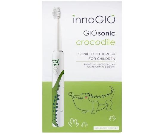 BĒRNU ELEKTRISKĀ ZOBU BIRSTE InnoGio GIOSONIC CROCODILE Green