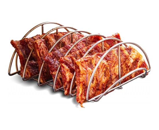 Kamado Joe nerūsējošā tērauda ribu turētājs