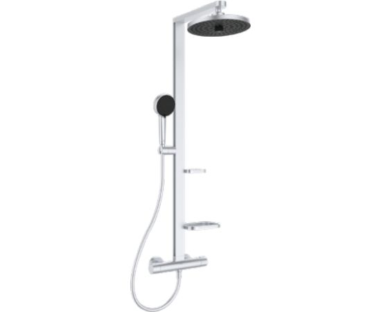 Ideal Standard dušas sistēma ar termostatu Ceratherm ALU+, silver