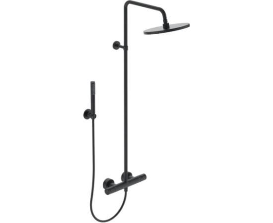Ideal Standard dušas sistēma ar vannas termostatu Ceratherm T25, matēta melna