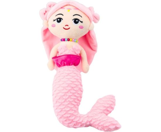 Leantoys Pluszowa Syrenka z Koralami Przytulanka Różowa 32cm LEAN Toys