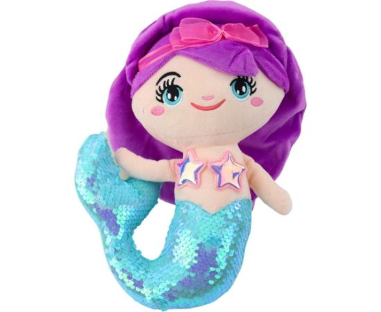 Leantoys Pluszowa Syrenka Przytulanka Ogon W Cekiny Turkusowa 28cm LEAN Toys