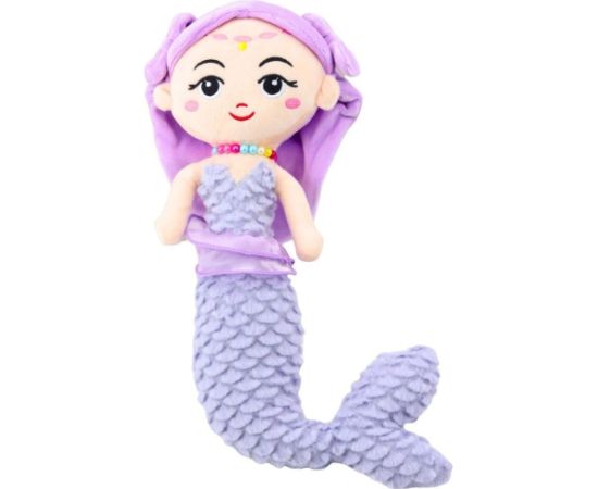 Leantoys Pluszowa Syrenka z Koralami Przytulanka Fioletowa 32cm LEAN Toys