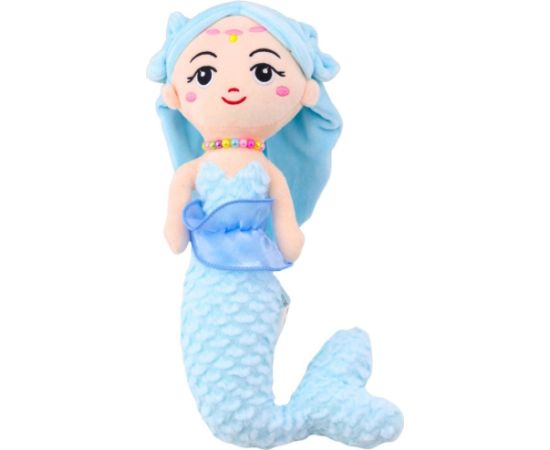 Leantoys Pluszowa Syrenka z Koralami Przytulanka Niebieska 32cm LEAN Toys
