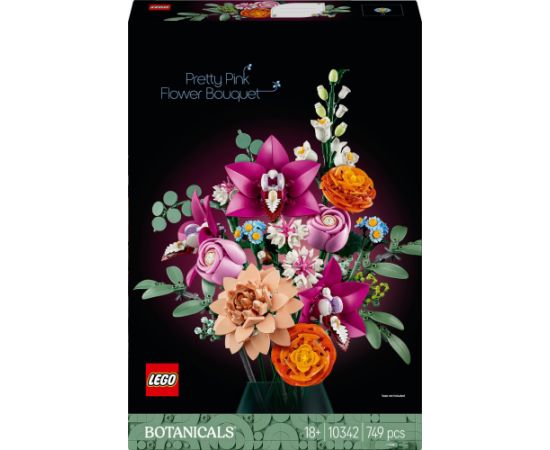LEGO Botanicals Piękny bukiet różowych kwiatów 3 szt. (10342)