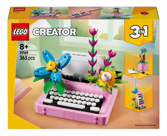 LEGO Creator Maszyna do pisania z kwiatami 3 szt. (31169)