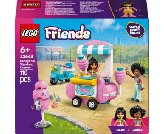LEGO Friends Stoisko z watą cukrową i skuter 4 szt. (42643)