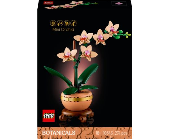 LEGO Botanicals Mała orhideja 6 gab. (10343)